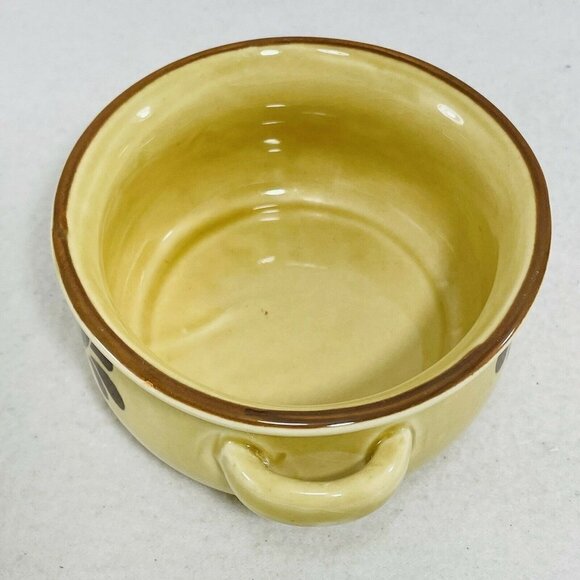 Vintage Nce 1986 Bowl Soup Crock Pot Stew Rice Curry Double Handle Heart Serving - Picture 5 of 8